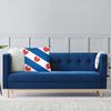 Friesland Flag Square Pillow Case Polyester Cushions for Sofa Netherlands Dutch  Fashion Cushion Covers