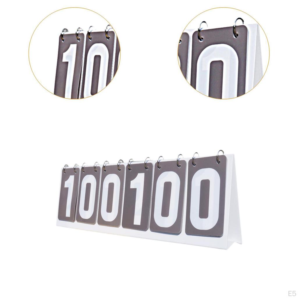 For Sports with 6 Digits Display, Table Score Flipper Soccer And Volleyball
