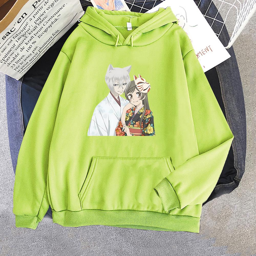 Nanami Momozono and Tomoe Graphic Hoodies Japanese Unisexga Kamisama Kiss Sweatshirts Anime Printed Long Sleeve Pullovers  Unisexs Tops