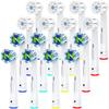 Ofashu Replacement Brushes for Braun Electric Cross Action and Multi 2 Pack of 16 Oral-B Toothbrushes, Action, Types, (EB50, EB60)