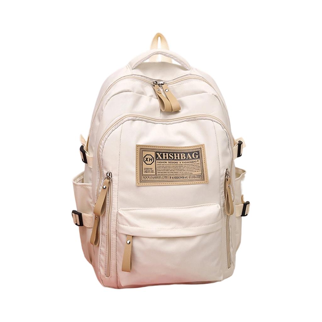 XHSHBAG Durable Multi Pocket Backpack with Adjustable Straps and Zippered Compartments for Everyday Use and Travel