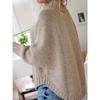 Women'S Vintage-Inspired Black Cable Sweater with High Neck, Loose Fit, Casual, Everyday Pullover, Vintage Sweater | Cable Pattern, Sweater Dress