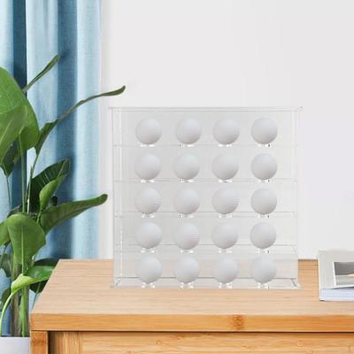 Acrylic Cabinet for Golf Ball Storage, 5-Tier Display 20 Balls
