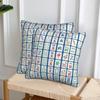 Mahjong Tiles On Blue 2 Pcs Square Pillowcase Pillow Cover Cushion Decor Comfort Throw Pillow For Home Sofa