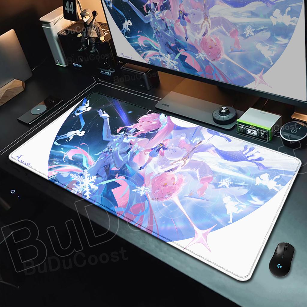 Wuthering Waves Mouse Carpet Aemeath Mause Pad Gamer Keyboard Mat Pads Mornye Protector Laptops Large Mousepad Cartoon Desk Mats