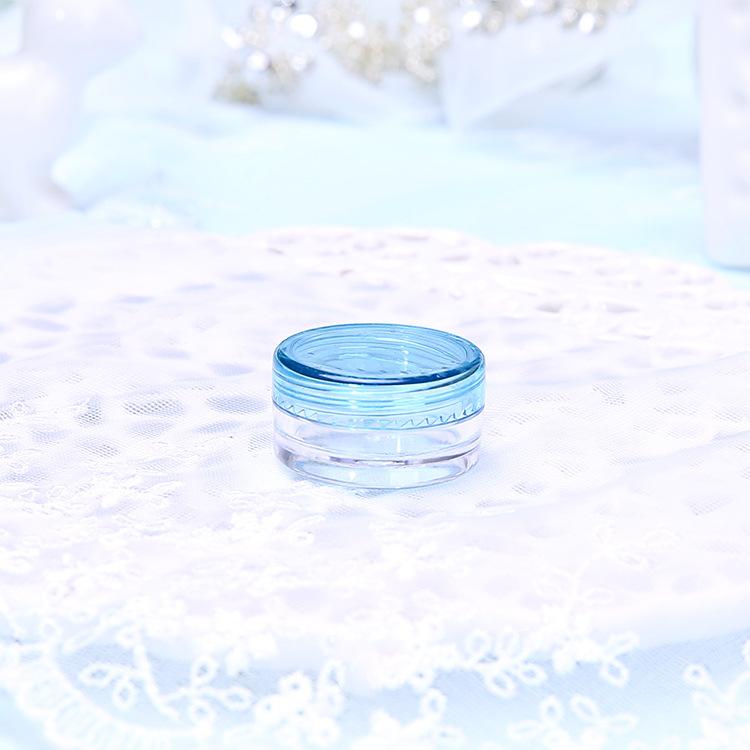 50Pcs Portable Mini Plastic Empty Cream Bottle Jars Nail Art Eyeshadow Makeup Case Face Cream Lip Balm Container Pot