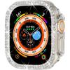 Compatible with Apple Watch Ultra 3/2/1 49mm Double Row Bling Diamond Case PC Bumper Protective Cases Women Men Crystal Shining Rhinestone Cases