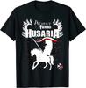 Polska Husaria Polský okřídlený husar Bojovník Tričko Letní Bavlněné Krátký Rukáv Kulatý Výstřih Unisex Tričko Nové S3XL