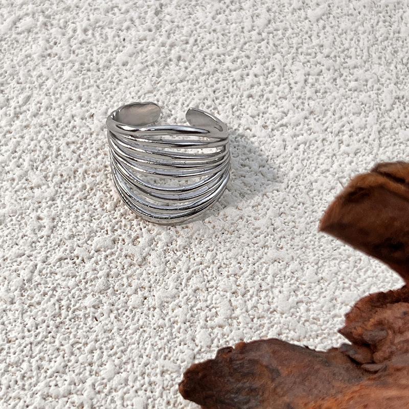 316L Stainless Steel Rings for Women Silver Color Never Fade Luxury Classic Rings Wedding Couple Rings Party Jewelry Accessories
