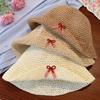 French Hollow Bow Woven Straw Hat Women's Seaside Vacation Fisherman Sun Shading Protection Trendy