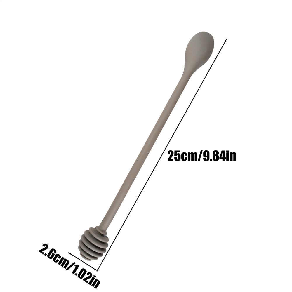 25cm Silikon Honig-Dippstock Küche Honig-Dosierlöffel Langer Griff Sirup-Dippstock Küche Sirup-Dosierwerkzeug