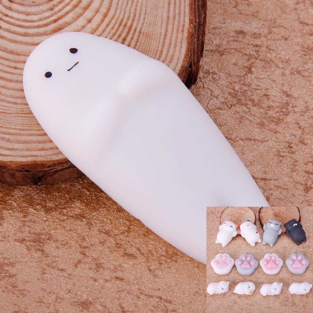 Yeni Hayvan Mochi Yumuşak Sıkılabilir Kedi Mühür Fidget Stres Giderici İyileştirici Oyuncak