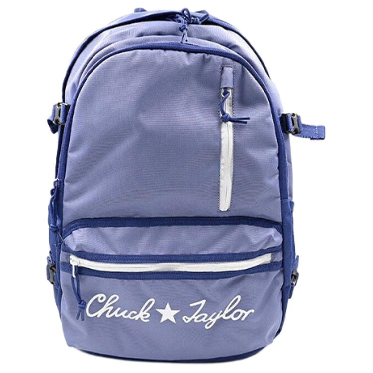 

Converse Large Capacity Casual Printed Zipper Polyester Backpack Unisex Backpack Light-Purple 10023813-A02 Light Purple