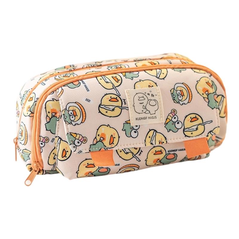 Large Capacity Pencil Case Lovely Capybara Pen Bag School Supplies for Organizing Pen Markers And Accessories