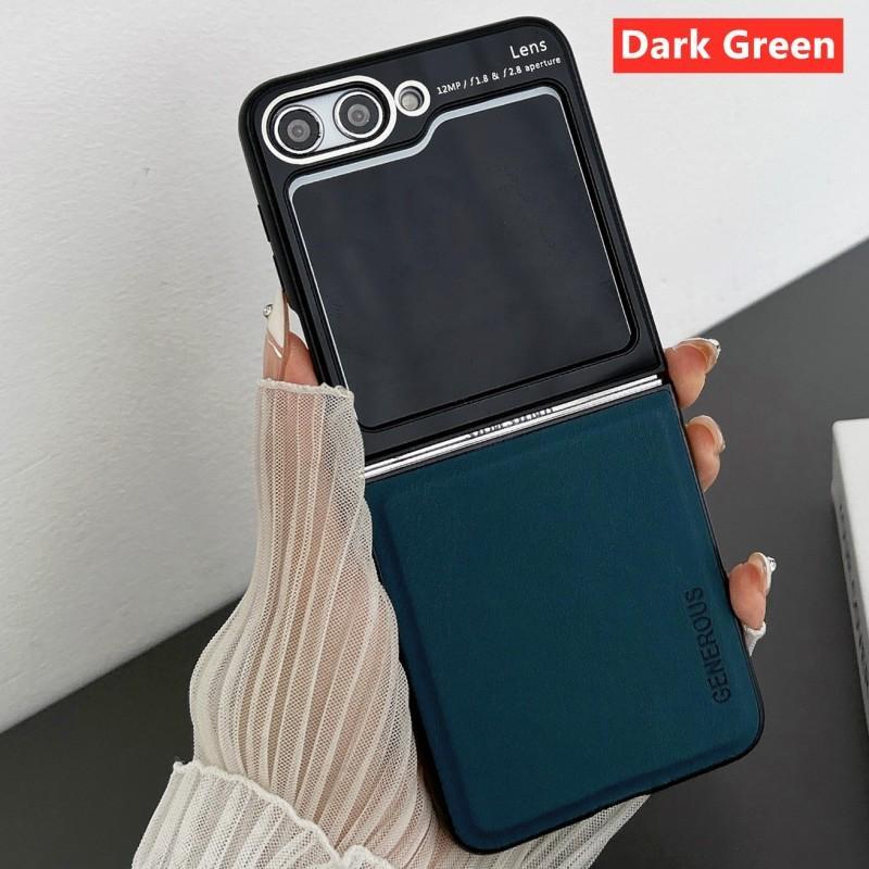 Nárazuvzdorné pouzdro s texturou z tvrdé PU kůže pro Samsung Galaxy Z Flip5 Z Flip4 Pouzdro na telefon Samsung Z Flip4 Z Flip3 / Z Fold4 Z Fold3 cket Zadní kryt.