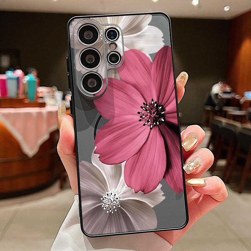Creative Flower Magnetic Phone Case For Samsung Galaxy S26 S25 Ultra S24 S23 FE A57 A17 A56 A37 A16 A35 A55 A15 A36 Back Cover