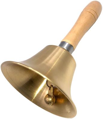 Good Ring Dinner Wooden Tabletop Super Loud Lottery Hand Waving Bell Call Exquisite Mini Musical Bingo Game 1 Rattle of [xuanli] Handbell, Resonance,