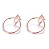 UMCHO Earrings Women Silver Hoop Earrings Embed Pretty Wedding Jewelry Fashion Accessories Party Gift