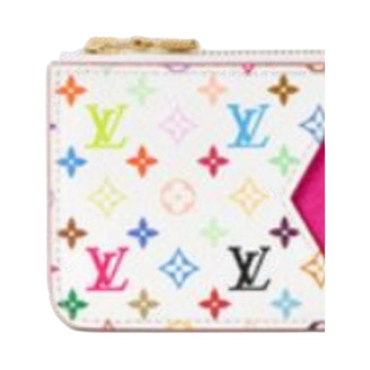 Louis Vuitton X Takashi Murakami Romy White Monogram Full Print Card Holder Women Accessories M27706