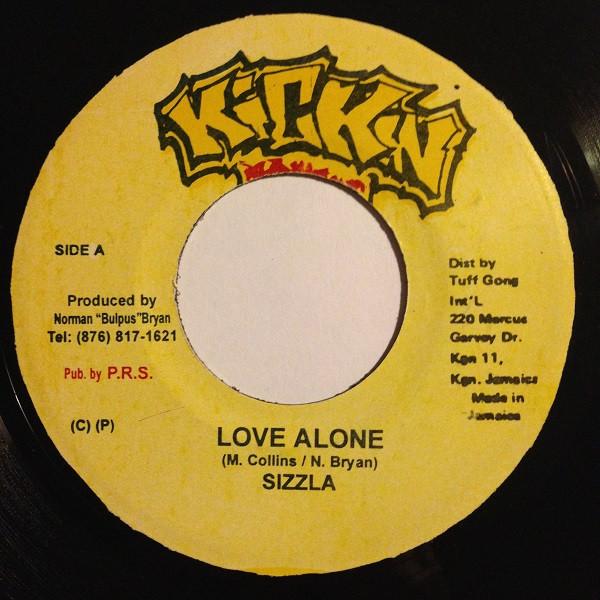 

7inch Record SIZZLA - Love Alone NONE Kickin Producti 2003 Jamaica Reggae, Ska & Dub Used