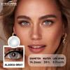 Eyeshare New Colored Contact Lenses for Eyes 1 Pair Soft Natural Brown Gray Pupils, Beauty Cosmetics, Used for 6 Months
