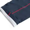 Unisex Dark Blue School Pants with Red Stripe - Loose, Straight-Leg Design for Primary To High School Students.