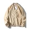 American Double-Sided Polar Fleece Jacket Men's Fall/Winter Baseball Uniform Export Cardigan Outdoor Fleece Coat Liner Jacket