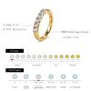 5pcs Moissanite Rings For Women 925 Silver Personalized Ring Wedding Plated 18k White Yellow Golden Woman Designe Jewelry Gifts