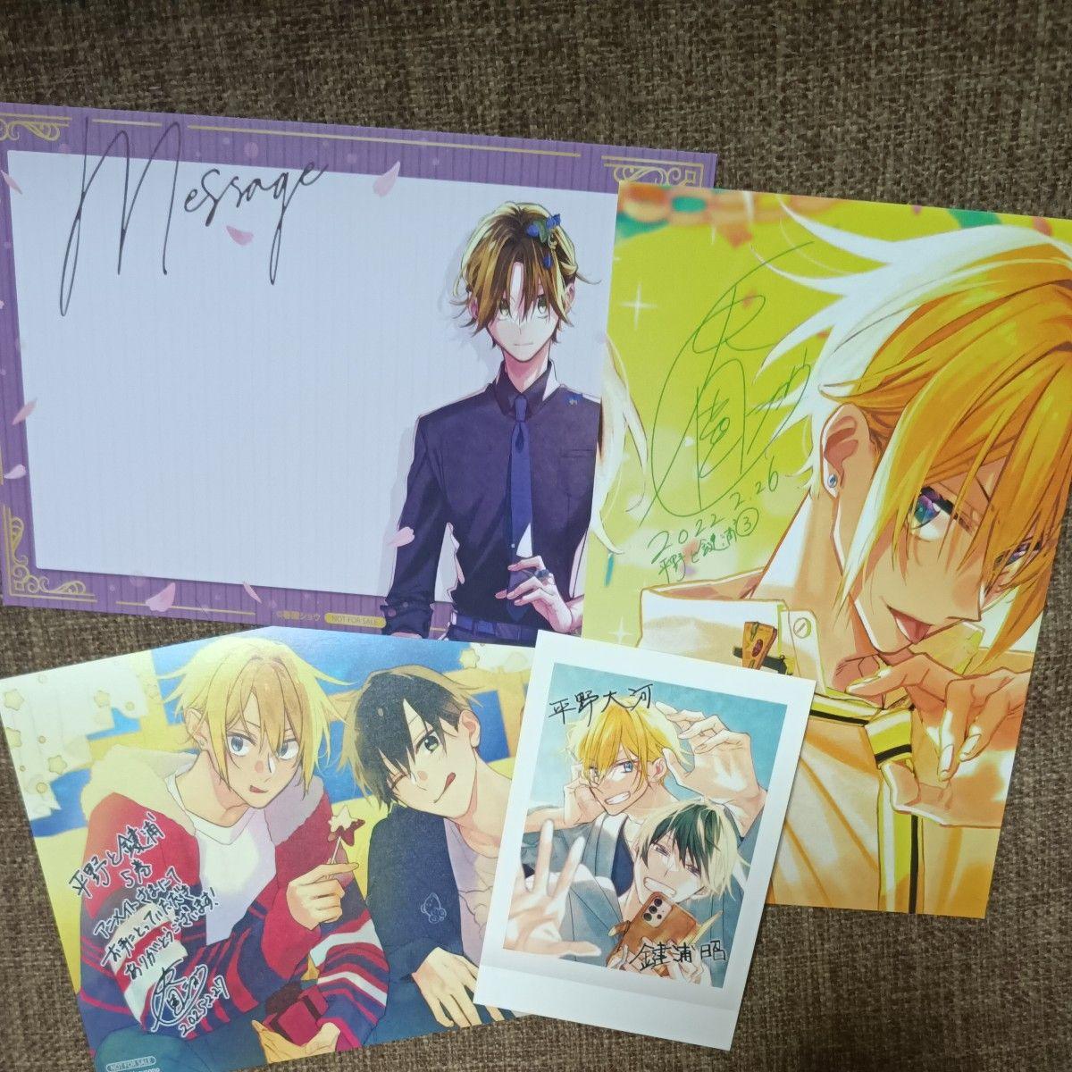 Used Hirano and Kagiura illustration card Instax style illustration card