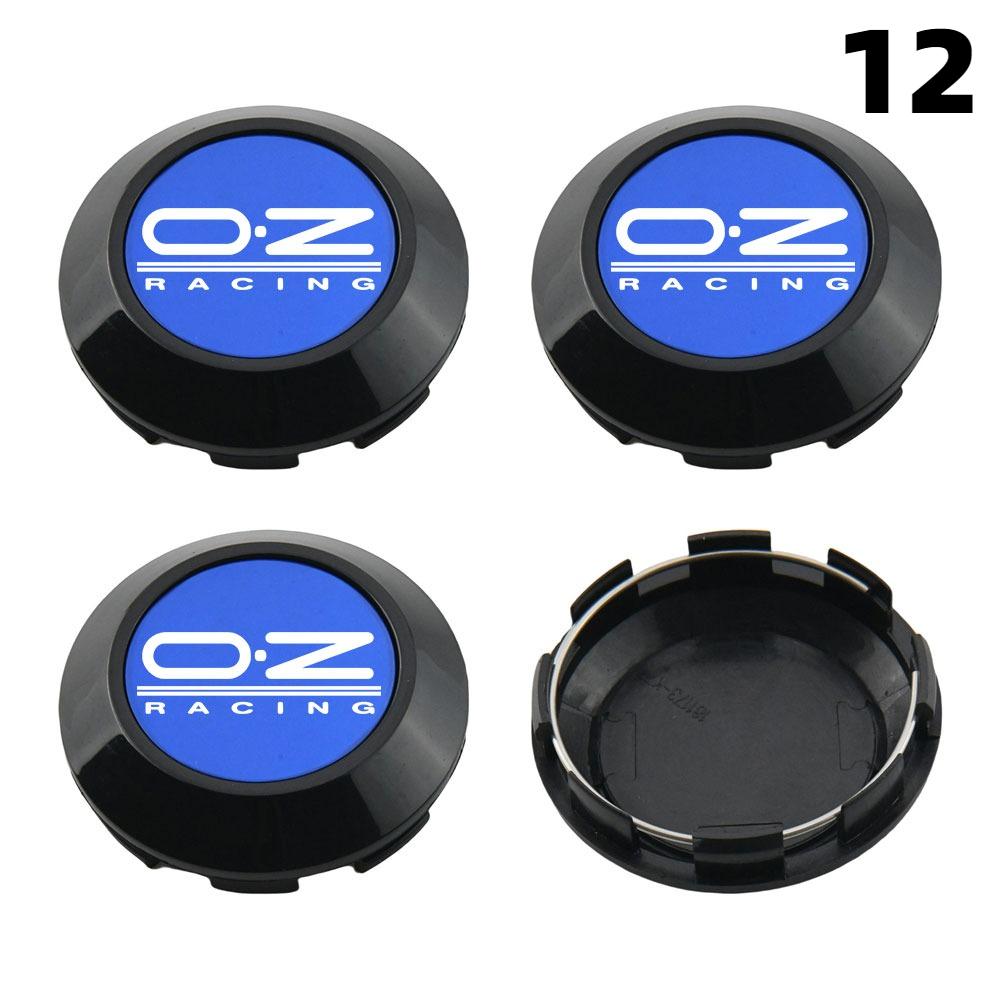 1 Juego/4 Piezas Diámetro Exterior 76MM / Diámetro Interior 72MM Tapa Para Llantas Tapacubos Centrales con Logo OZ Tapa de Rueda de Coche Deportivo Tapacubos