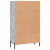 Vidaxl Tall Cabinet, Concrete Grey, 69.5X31X115 Cm