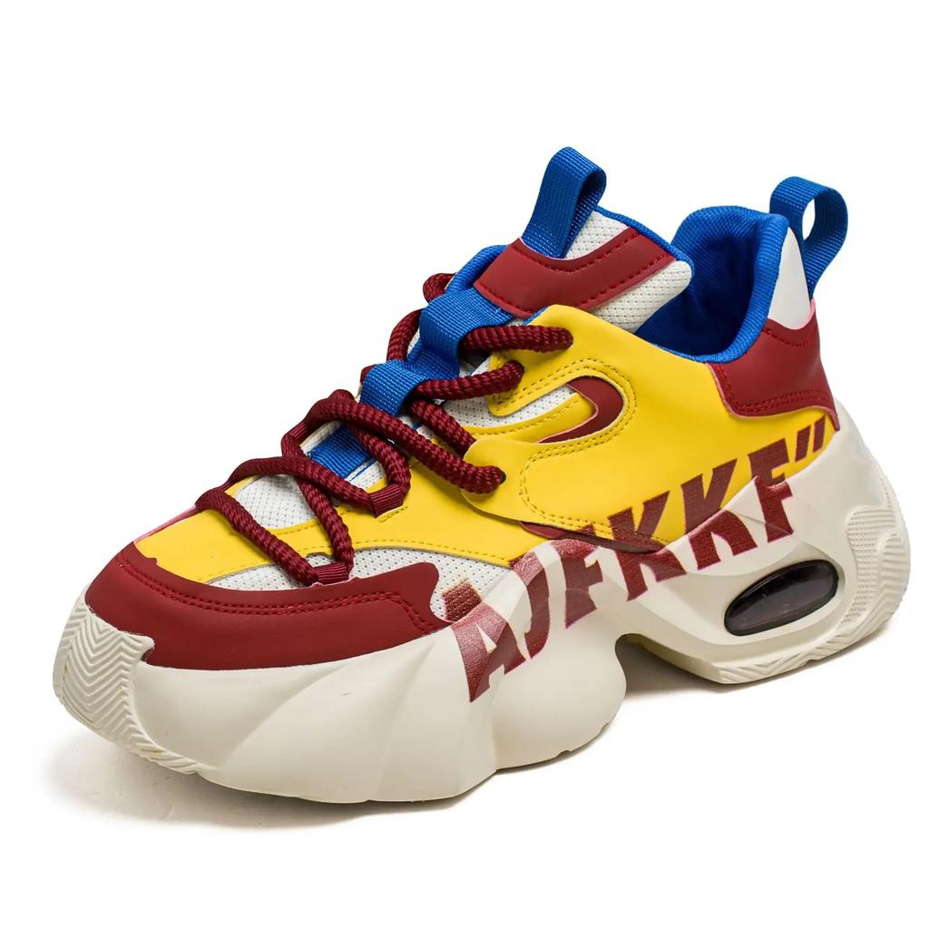 Fashion Men's Classic Sneakers Youth Thick Soled Height Increasing Wear Resistant Outdoor Leisure Running Shoes Zapatillas Deportivas