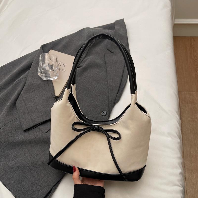 Large capacity leopard print bag women's autumn and winter underarm shoulder bag college student commuting tide tote bag