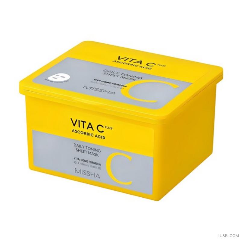 

Missha Vita C Plus Daily Toning Sheet Mask 30 Sheets (+Free gift)