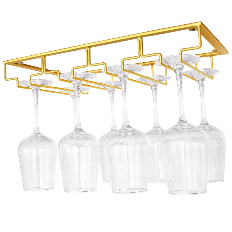 Red Wine Glass Hanging Rack for Stemware Display and Storage