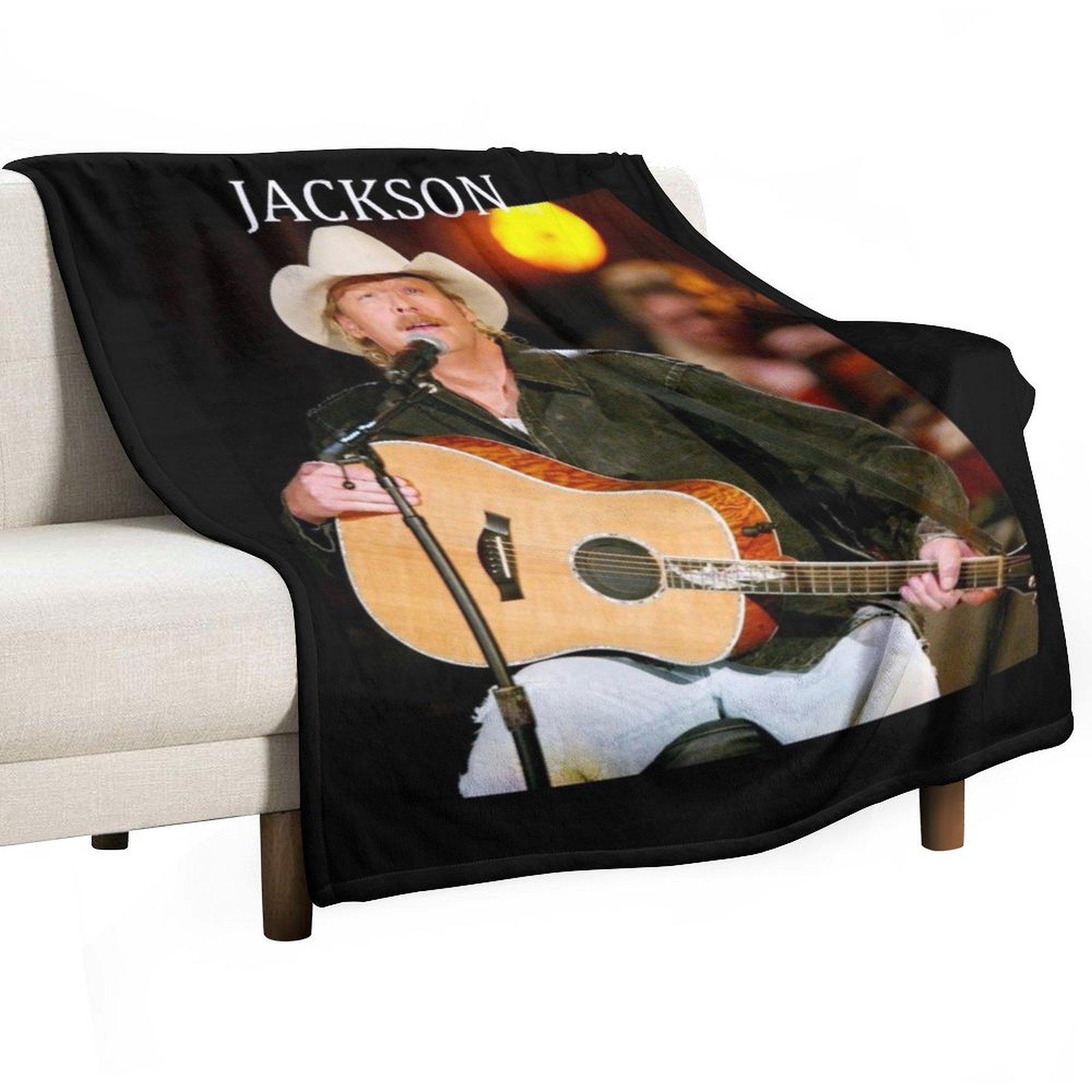 ALAN JACKSON Throw Blanket Soft Big for sofa Weighted Soft Plush Plaid Blankets 30x40in