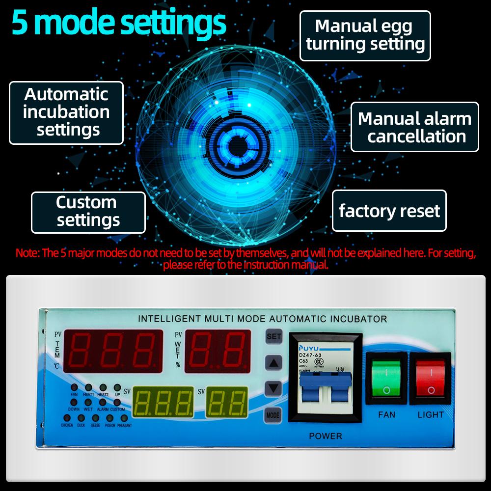 Egg Incubator Full Automatic XM-18E Egg Hatcher Temperature Humidity Controller Digital Multifunction Controller