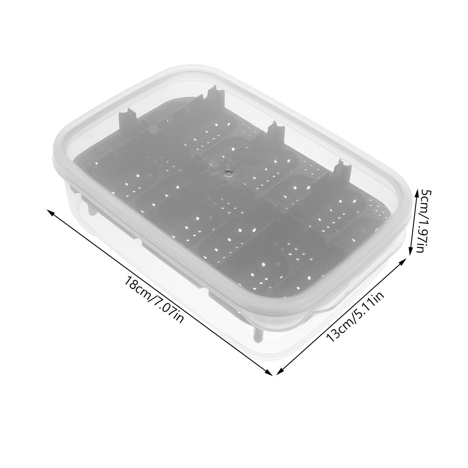 

14-Compartment Reptile Premium Plastic Egg Incubator for Geckos Lizards Snakes Frogs Professional Breeding Hatching чёрный