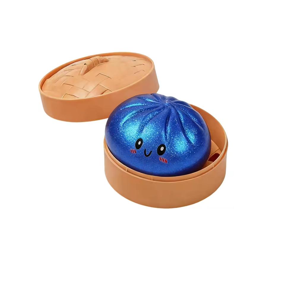 HOT Dumpling Squishy Squeeze Toy, Simulation Steamed Bun, Trending Funny Prank Stress Relief Ball, Decompression Artifact Toy