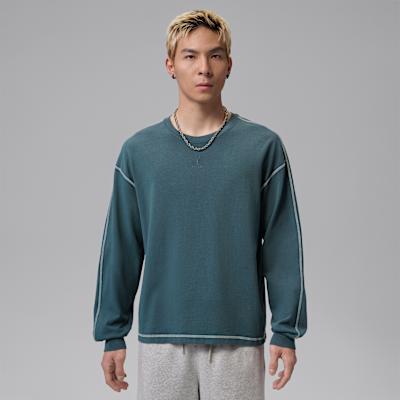 Jordan Flight Sweatshirts Men s Fleet Blue/Light Blue Gray/Fleet Blue S