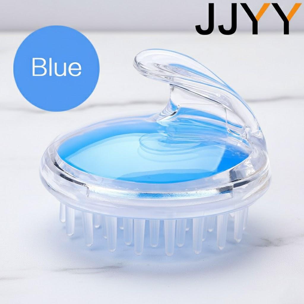 

Portable Soft Silicone Shampoo Brush Handheld Scalp Massage Bath Shower Hair Comb Care Tool синий