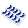 5 Pairs Dual Colors Glitter Rhinestones Artificial Eyelashes Party Makeup Tool