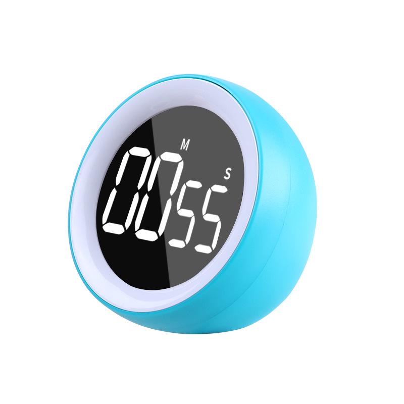 Rotating 05-Tile Timer: Student Study & Cooking Alarm Clock with Rechargeable Feature.