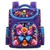 Kids School Backpack Grades 1-2 3D Hardshell Cartoon Design Lightweight Oxford Fabric With Reflective Safety Stripes