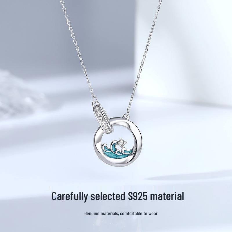 Tichya Mobius Strip Sterling Silver Necklace for Couples 925 Silver