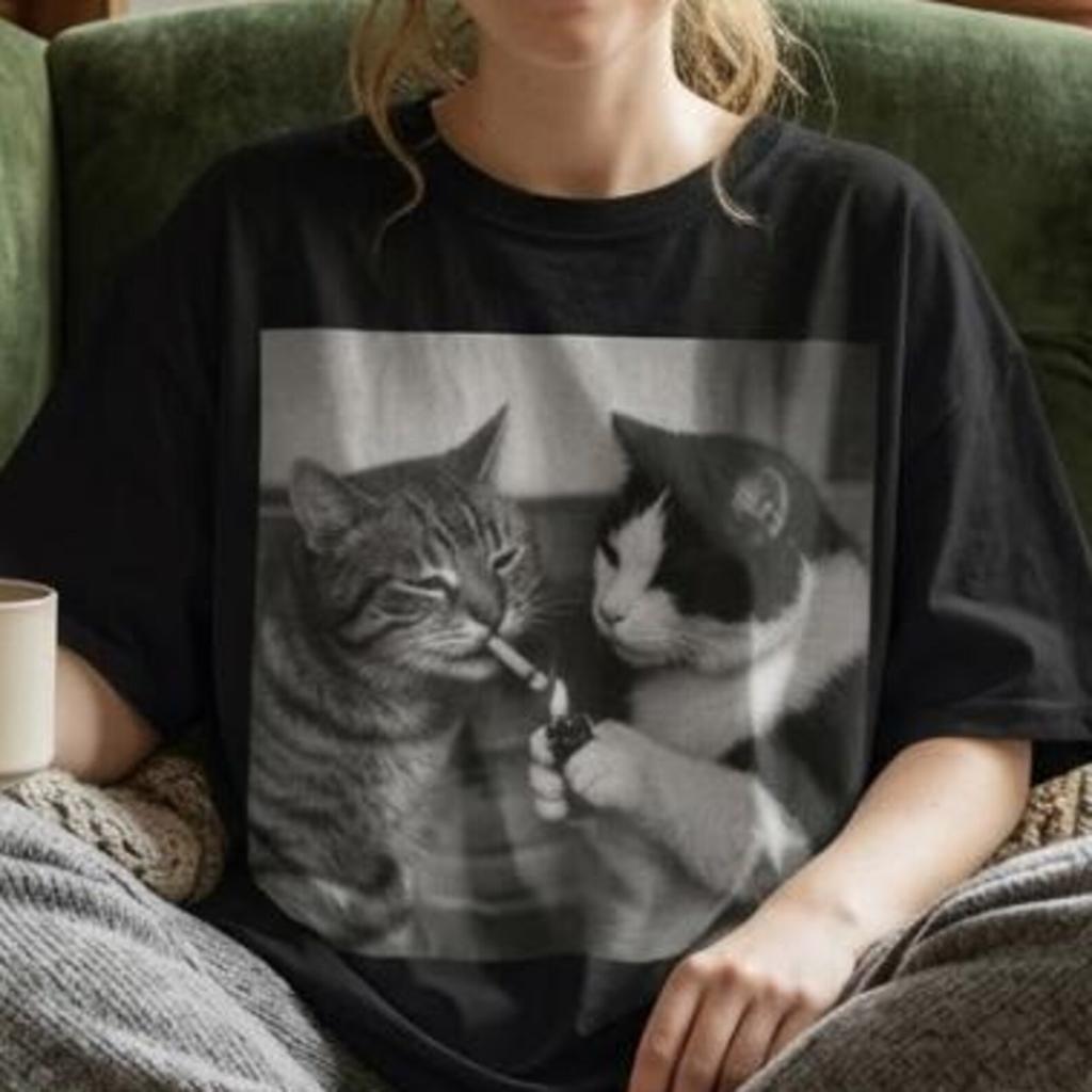 Funny Poker Cat T-Shirt, Cats Playing Poker Meme Shirt, Gambler Cat Graphic Tee, Funny Cat Lover Gift, Unisex Gildan 5000 Classic Cotton Tee