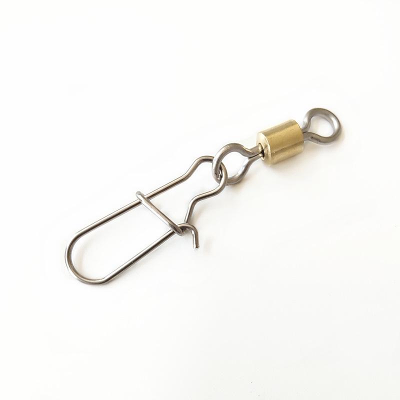 American Enhanced Brooch: Copper & Stainless Steel 8-Shaped Strong Pin Lure Snap for Fishing
