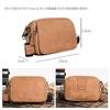Whatna Cowhide Mini One-Shoulder Bag for Men, Mini Waist Bag, Waist Pouch for Motorcycles, Belt Bag, Hip Bag, Thick Genuine Leather, Horizontal or Ver