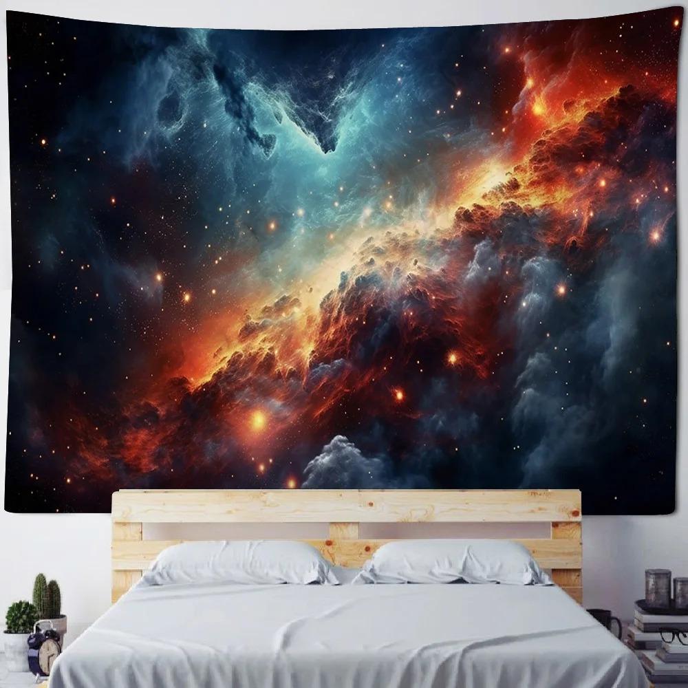 

Наклейка на обои Галактика Вселенная Гобелен Мечта Звездное небо Настенный декор Абстрактное искусство Таинственная Спальня Гостиная 29x37in