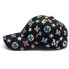 Hat Female Letter M Colorful Duck Tongue Hat Versatile Couple Baseball Hat Sunscreen Hat